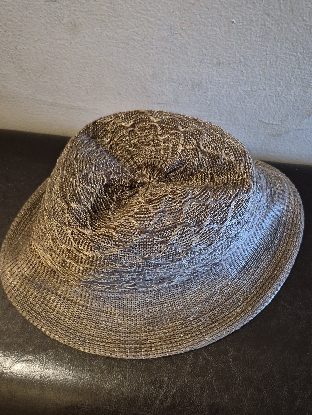 Woven Style Bucket Hat - Brown